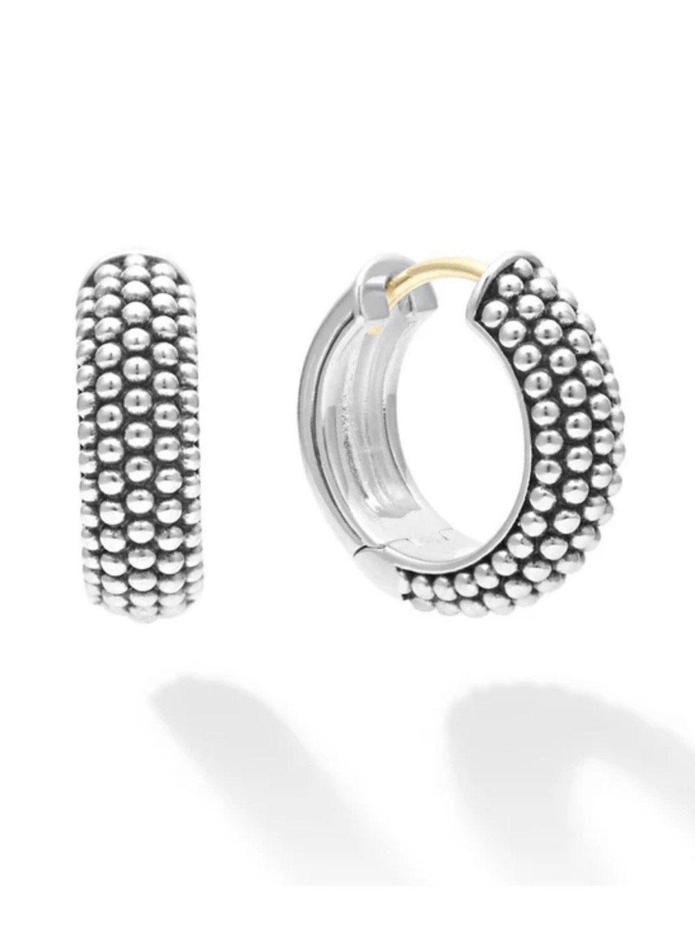 LAGOS Signature Caviar Huggie Hoop Earrings